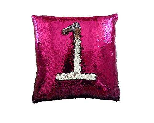 Housse De Coussin 40x40cm, Taie D'oreiller De Luxe à Paillettes Sirène
