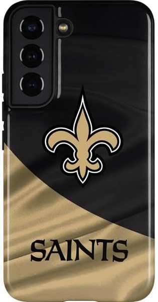Skinit Pro Phone Case Compatible with Galaxy S22 - Officially Licensed NFL New Orleans Saints Design