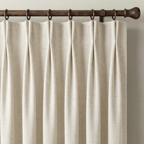 NICETOWN PRO Linen Blend Blackout Curtains