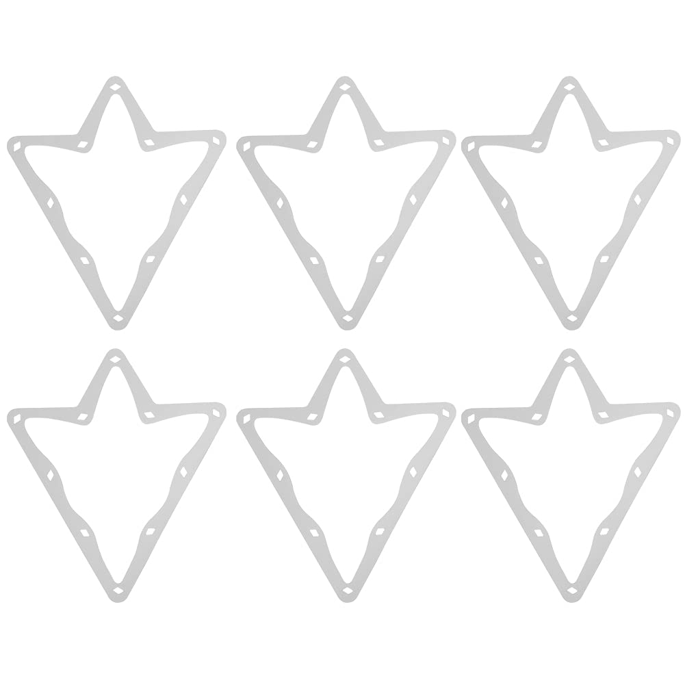 equlup Billiard Magical Racks, 6Pcs Pool Cue Rack Sheets White Billiards Rack Holder 10Ball Paper Tip Tool Accessory for Combo Pack and Snooker