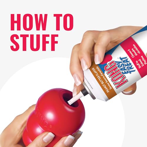 Image of KONG Classic Stuffable Dog Toy - Fetch & Chew Toy for Dogs - Treat-Filling Capabilities & Erratic Bounce for Extended Play Time - Durable Natural Rubber Material - for Extra Small Dogs (Pack of 2)