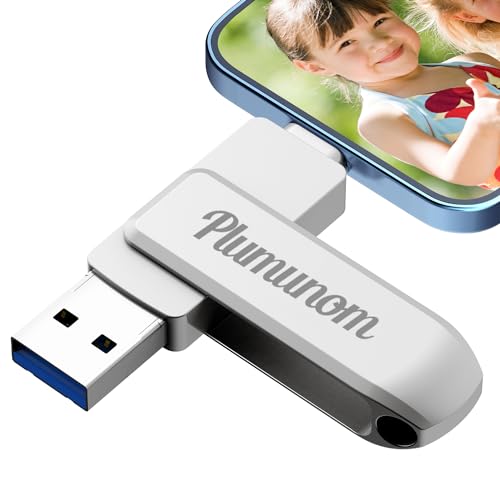 Plumunom 64GB Flash Drive for iPhone USB Storage Stick