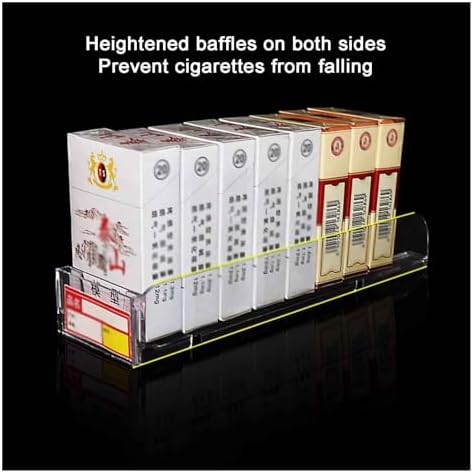Store Display Rack Wall Mounted Storage Rack Supermarket Convenience Store Automatic Cigarette Rack Space Saving Assembled Display Cabinet,Acrylic Cigarette Organizer Rack - Automatic Transp image 5