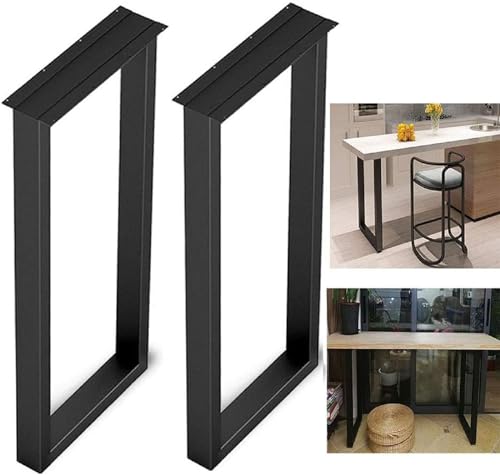 Pieds de table industriels 101,6 cm ajustables pour sol irrégulier