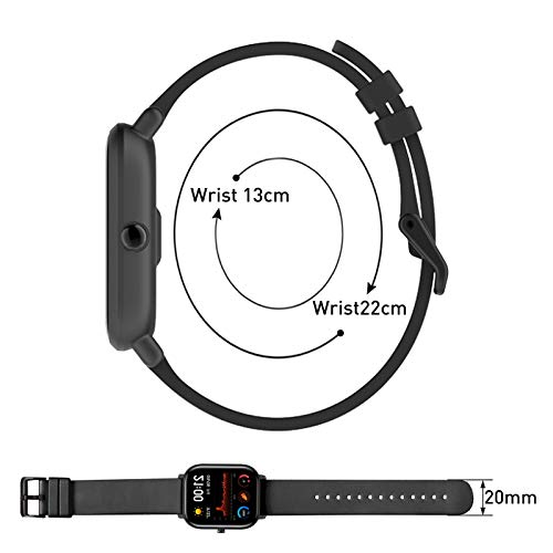 Correa para Xiaomi Amazfit GTS 1 2 3 Correas,Pulsera de Reemplazo de Silicona Suave para Amazfit Bip/Bip Lite/Bip U/Bip S/Bip S Lite