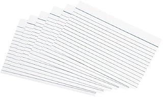 5 Star Record Cards Ruled Both Sides 6x4in 152x102mm White [Pack of 100]