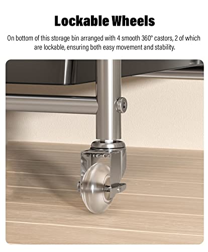 Carrello Multiuso Nero con Ruote, Dotato di 15 cassetti e Piano d'appoggio. Versatile, Ideale per riporre Oggetti Artigianali, organizzare L'Ufficio, allestire Uno scaffale per Par