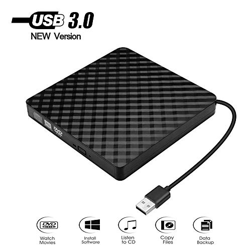 Fudong External DVD Drive, High Speed Data Transfer USB 3.0 External CD DVD