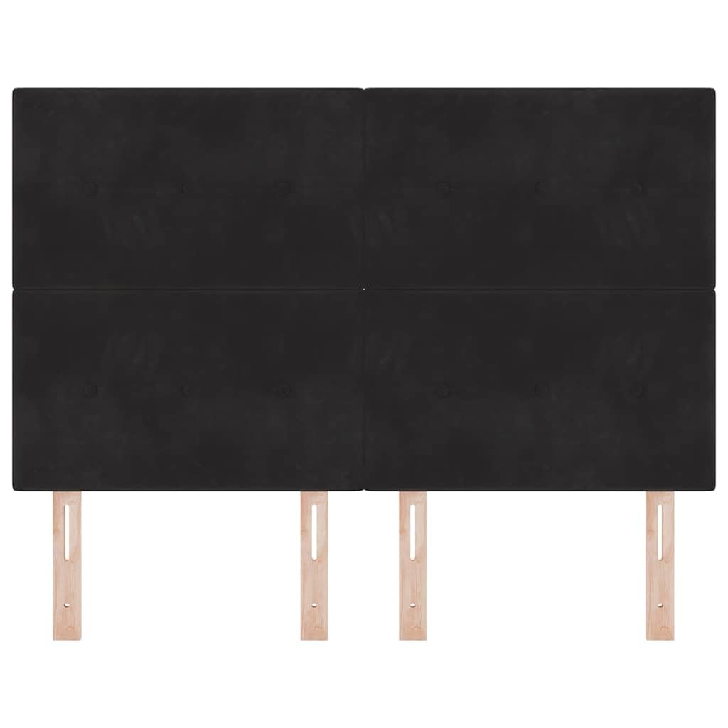 Cabecero negro de 160 cm, 2 alturas de 118/128 cm, madera maciza de pino/espuma, tapizado para pared/cama tapizada