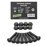 Longboard Skateboard Schrauben Set Flachkopf 1.25 Zoll Kreuz Schrauben mit selbstsichernden Muttern