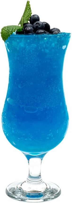 Vikko Hurricane Glasses, Set of 6 Pina Colada Glasses, 13.25 Ounce Cocktails Glasses Set, Durable Dishwasher Safe Party Glass