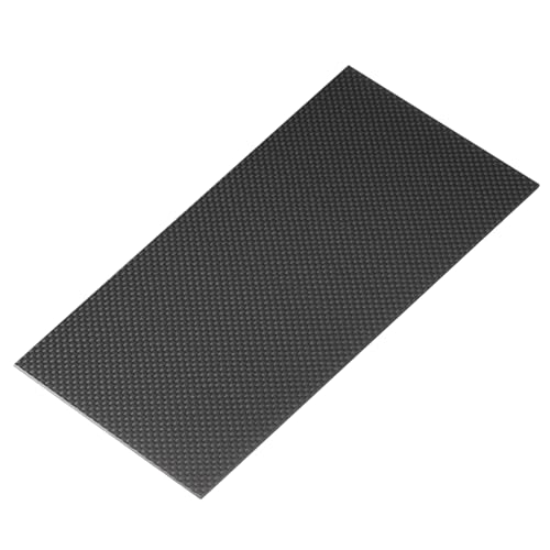 QUARKZMAN 3K Kohlefaserplatte Kohlefaserplatten Blätter 100 x 250 x 2.5mm Kohlefaserplatte Glänzende Laminat Glatte Gewebestruktur Flexible Platten Für RC Flugzeug Modellauto Autoteile