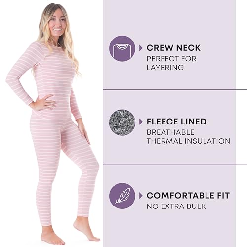 Image of Rocky Thermal Underwear For Women (Thermal Long Johns Set) Shirt & Pants, Base Layer w /Leggings /Bottoms Ski /Extreme Cold