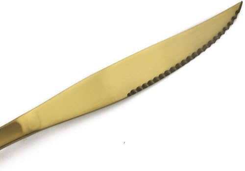 Miniatura 5 de Gugrida Juego de cubiertos de acero inoxidable 1810 de lujo negro mate