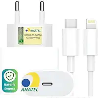 Carregador Turbo Compatível com iPhone X XR SE 11 12 13 14 Fonte + Cabo Carga Rápida Premium [VALUANCE]
