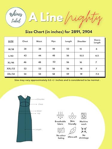 Image of 9shines Label Stylish Alpine Nighty Maxi for Women | Full Length Trendy Nightgown | Premium Nightdress | Nightwear | Heavy Embroidery Nighty with Pockets(2891)