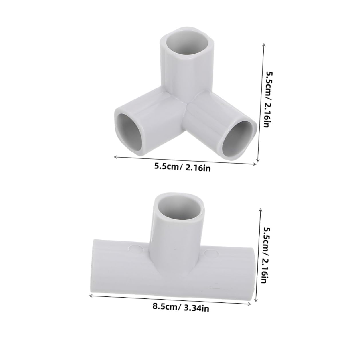 KICHOUSE 8pcs T-Shaped Baby Playpen Connectors for Small Baby Playpen Replacement Parts Safety Joints