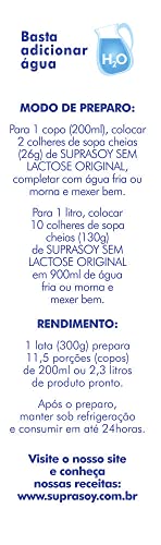 SUPRA SOY Alimento Em Pó Supra Soy Sem Lactose Original -300G