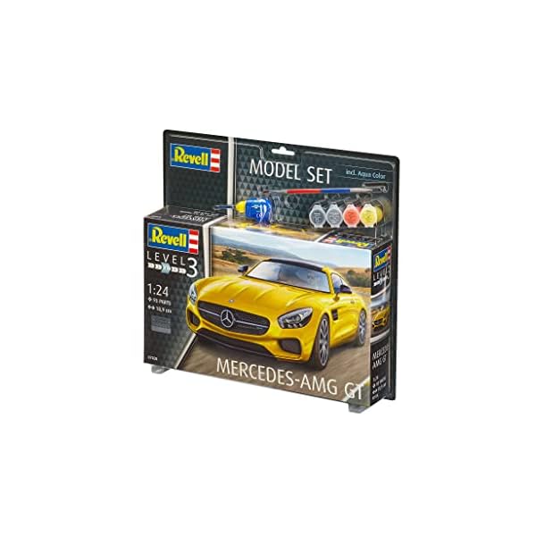 Revell Revell_67028 Modellbausatz Auto 1:24 - Mercedes-Benz AMG GT im Maßstab 1:24, Level 3, originalgetreue Nachbildung… – Bild 4