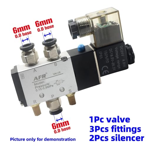 Vanne pneumatique 4V310-10 électromagnétique 24V à commutation rapide
