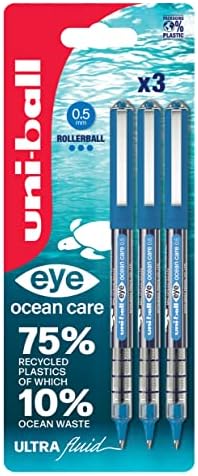 4 Piece Plastic Uni-Ball UB 150 Eye Roller Pen, For Writing