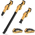 EWORK Mini Leaf Blower Cordless Up to 200 MPH 21V Small Leaf Blower 3 Speed Modes with 2 Battery and Fast Charger, Electric Leaf Blowers Battery Powered, Compact Blower for Jobsite, Workbench, Porch