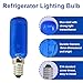 Ksywydu 2 Pcs Fridge Freezer Blue Lamp Bulb, 25W 230V-240V Blue Bulb Light Lamp Refrigeration Lamp for Bosch Neff Siemens 'Daylight' Type Models, Stylish Illumination for Kitchen, Easy Installation