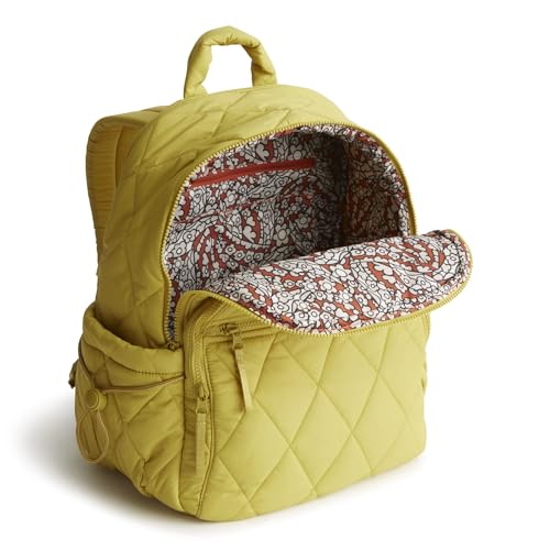 Image of Vera Bradley Women's Featherweight Bancroft Backpack, Golden Olive, One Size