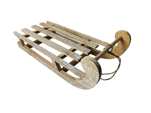 Sesua Vintage Deko Holzschlitten 50 x 24 cm Shabby Used-Look...