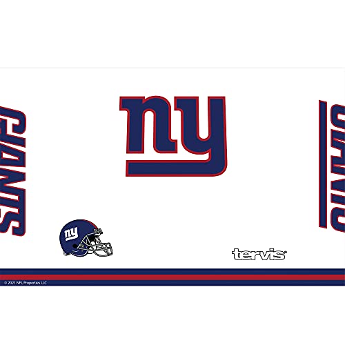 Image of Tervis Triple Walled NFL New York Giants Arctic Insulated Tumbler Cup Keeps Drinks Cold & Hot, 20oz, Stainless Steel