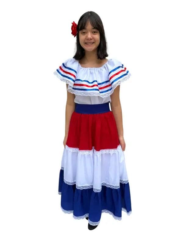 Costa Rican Traditional Women Fiesta Dress