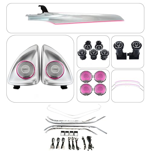 Kit de LED ambiental interior para Benz C Class W205 2015-2021 miniatura 4