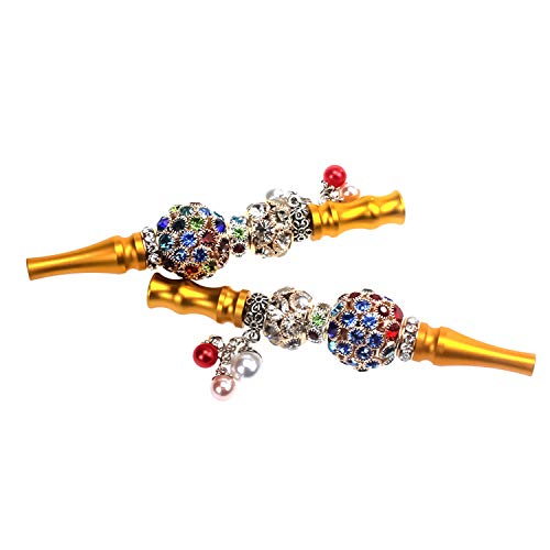 Ktong Shisha Diamond Shisha Zubehör, Metall Strass Düse Zigarettenhalter Schlauch Schnittstelle Tool Luxuriöse… – Bild 3