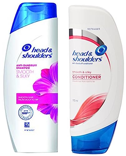 Head & Shoulders, Anti Dandruff Shampoo, Smooth & Silky, 180 ML & Head & Shoulders, Anti Dandruff Conditioner, Smooth & Silky, 170 ML