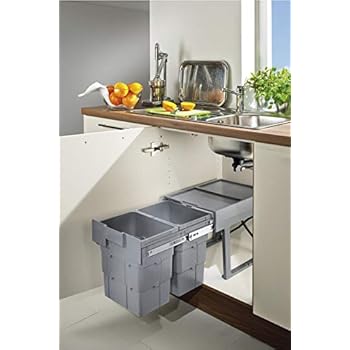 Mülleimer für Küchenschrank, ausziehbar, 32 l: Amazon.de: Baumarkt