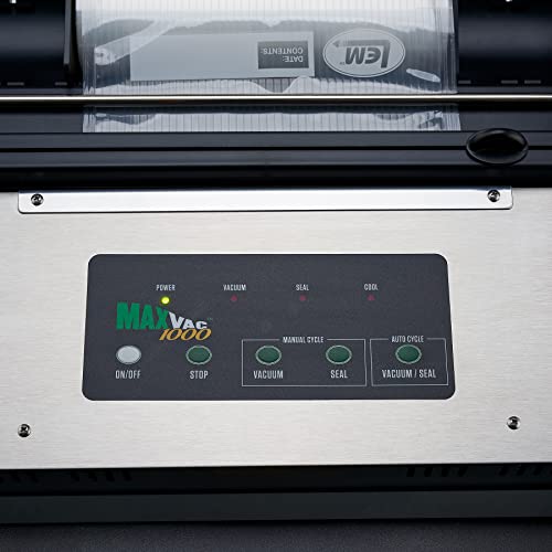 Lem Products 1088B Maxvac 1000 Vacuum Sealer With Bag Holder & Cutter, Grey #TOP4