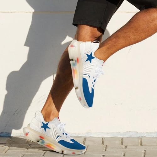 Flag of Panama Comfortable Running Shoes for Men Quick Dry Non-Slip Tennis Gym Sneakers4