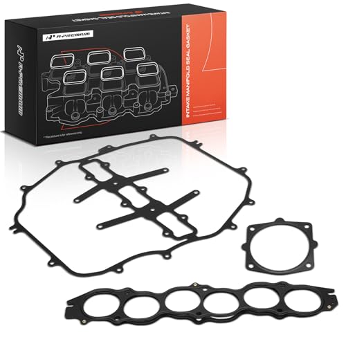 A-Premium Upper Fuel Injection Plenum Gasket Set Compatible with Nissan 350Z 2003-2006 & Infiniti FX35 2003-2008, G35 2003-2007, M35 2006-2008