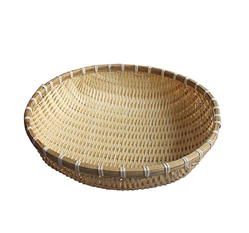 Natural Handmade Woven Bamboo Basket Tray U Shape Holder Food Deep Basket Size 6" 7" 8" 9" 10" 11" 12" 13" 14" up to 20inches Available for Customizing Bulk (30cm/12")