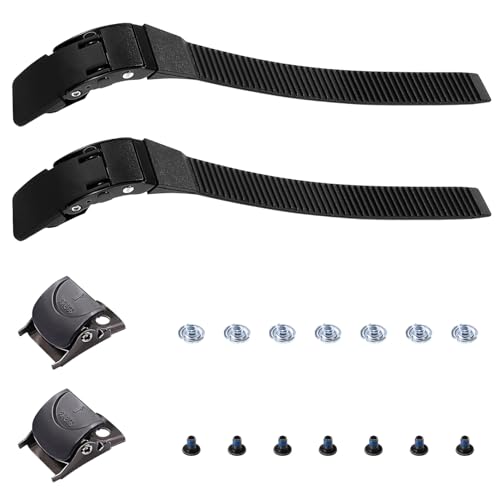 Sewroro 2 Sets Replacements Inline Roller Skating Shoes Energy Strap Skating Shoes Universal Buckle Straps for Skating Shoes Strap