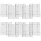20 bolsillos para monedas de PVC transparente, paquete de 10 hojas para organizar y almacenar monedas, medallas, fichas de menos de 50 mm de diámetro (1 unidad)