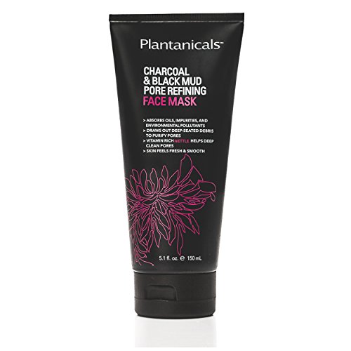 Plantanicals Detox Black Mud Mask with Charcoal | Pore Refining Skincare - 5.1 fl oz