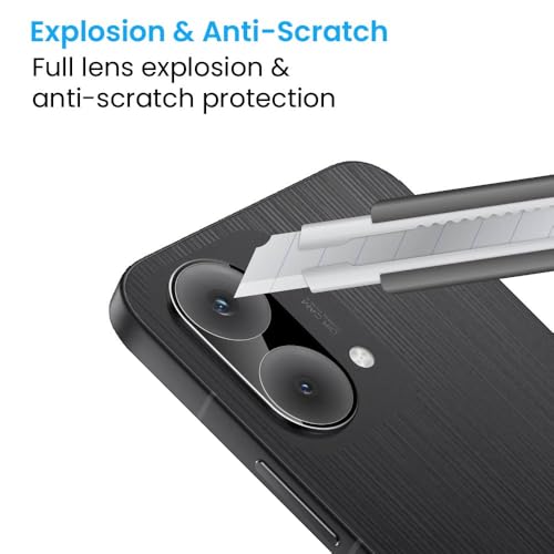 Image of FIRST MART Black Camera Lens Protector for Poco X8 Pro Max | 9H Tempered Glass, HD Clear, Scratch Resistant, Anti-Fingerprint, Case-Friendly | Pack of 1