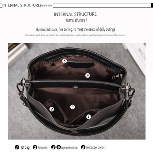 Leather Solid Colour Ladies Shoulder Handbag3