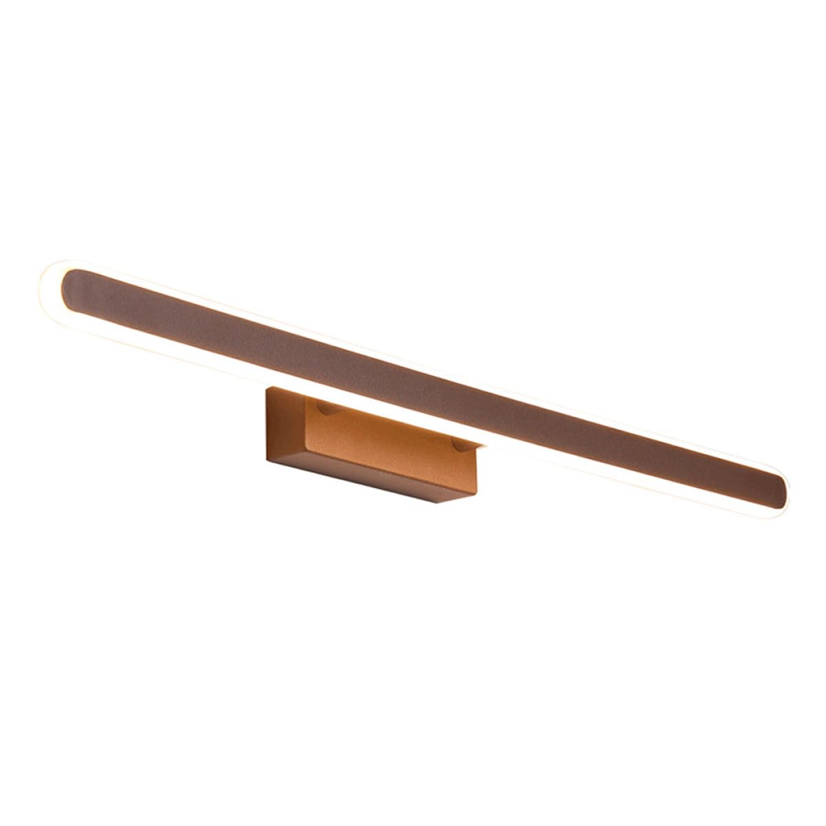 GLEAVI Lampada Specchio Bagno LED da Parete Illuminazione Uniforme e Dimmerabile, Materiale in Alluminio e Acrilico, per Trucco e Bagno