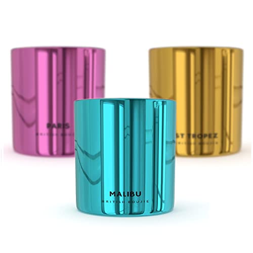 Premium Scented Candle in Box - Mimosa Luxurious Highly Scented Fragrance with Long Burn time - Large 280gm Natural Wax - Scented Candle Gifts for Women & Men (Malibu) - Image 7