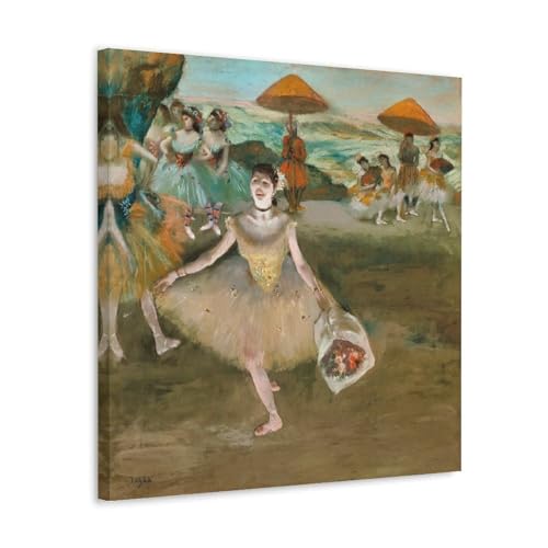 Toile Edgar Degas peinture de ballet avec une impression haut de gamme au rendu vintage unique