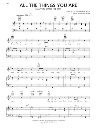 The Great American Songbook - Piano Vocal and Guitar Sheet Music Collection | 100 Jazz and Broadway Standards for Intermediate and Advanced Players | Classic Songbook for Students and Performers - Image 5