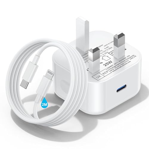 iPhone 14 13 12 11 Charger 2M Long i Phonefast Apple Lightening Charger Cable and Plug USB C 20W Fast Charging for i Phone 14 Plus 14 Pro Max 12 Pro XS XR 8 iPad 7th 8th 9th 2021 Charge lead with Head
