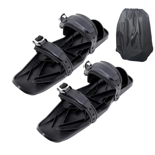 Esquís Cortos,Raquetas de Nieve para Hombre | Tablas de esquí Snowblades,Accesorio de esquí Compacto, Herramientas de esquí Ajustables multifuncionales, pies de Nieve Antideslizantes Ligeros para